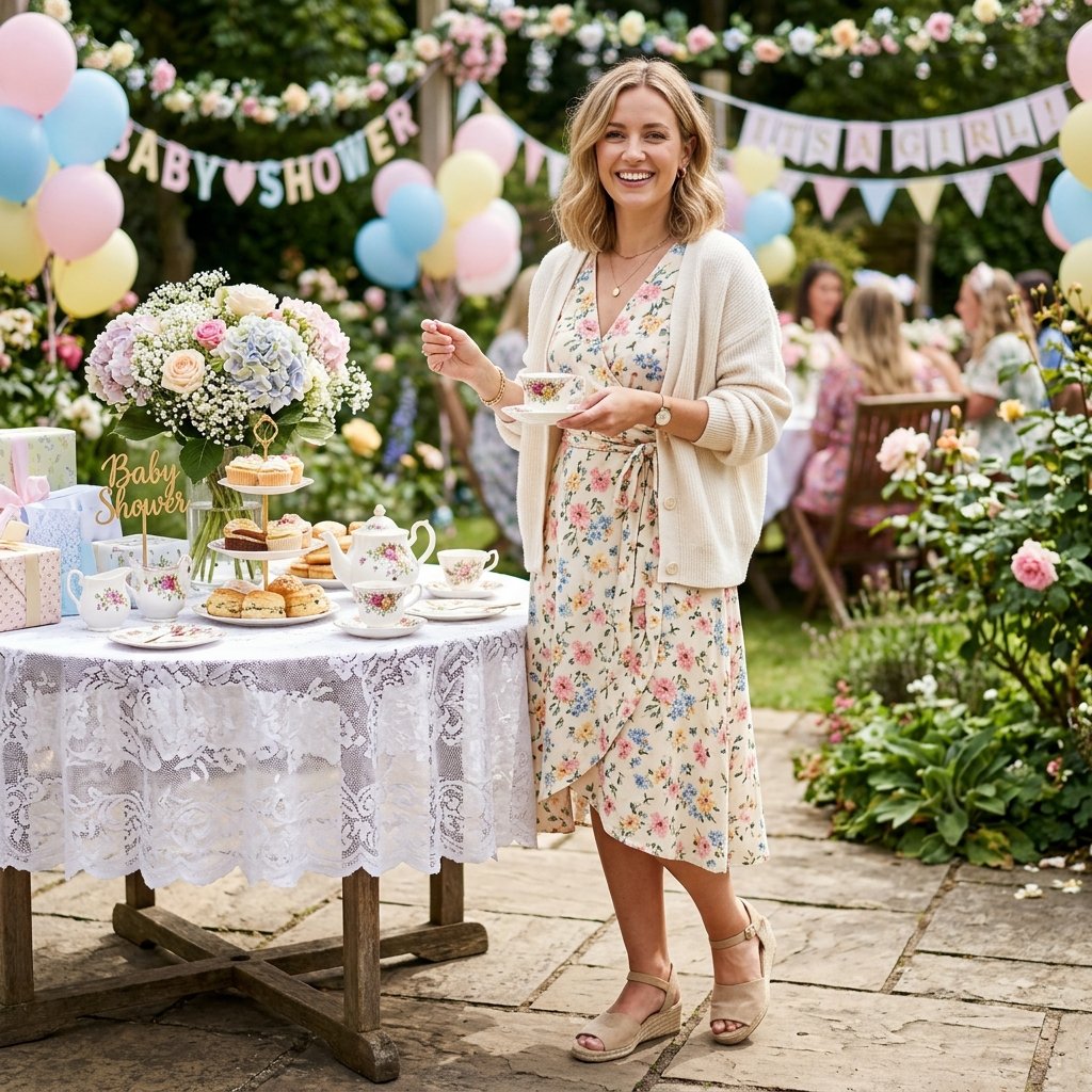 34 Stunning Tea Party Outfit Ideas: Dreamy Looks for Every Occasion 5 Baby Shower Tea Party Outfit