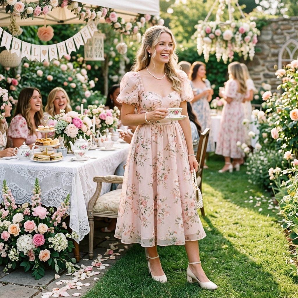 34 Stunning Tea Party Outfit Ideas: Dreamy Looks for Every Occasion 4 Bridal Shower Tea Party Outfit