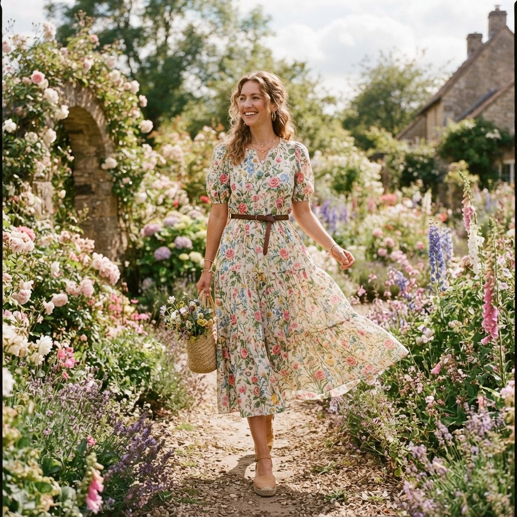 Floral Midi Dress Styling Ideas