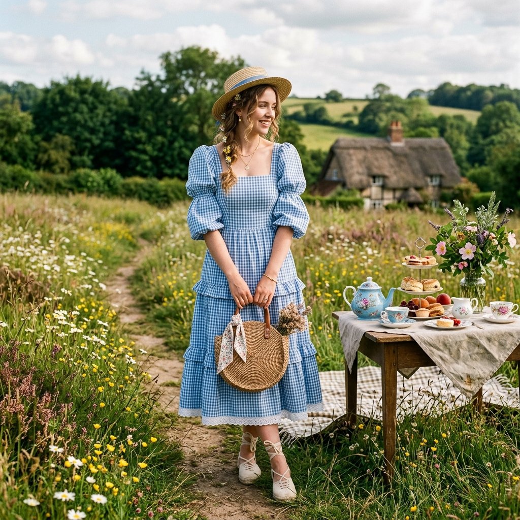 34 Stunning Tea Party Outfit Ideas: Dreamy Looks for Every Occasion 6 Cottagecore Tea Party Outfit