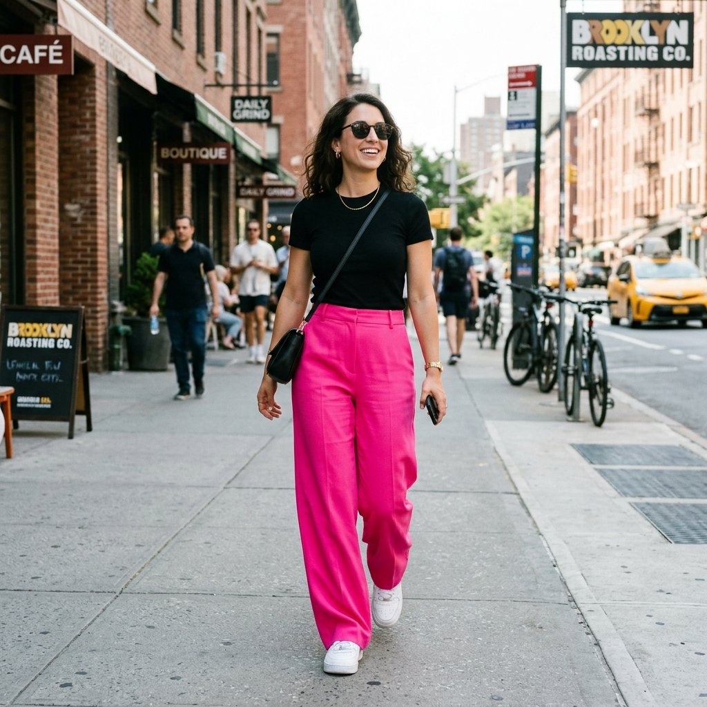 Hot Pink Pants Outfit Ideas