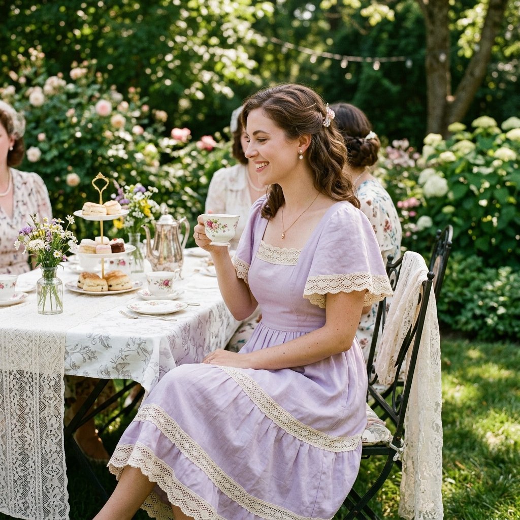 34 Stunning Tea Party Outfit Ideas: Dreamy Looks for Every Occasion 31 Lace Tea Party Outfit