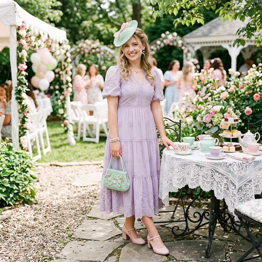 34 Stunning Tea Party Outfit Ideas: Dreamy Looks for Every Occasion 14 Pastel Tea Party Outfit