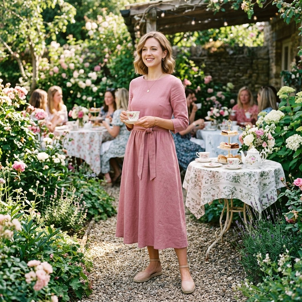 34 Stunning Tea Party Outfit Ideas: Dreamy Looks for Every Occasion 29 Midi Dress Tea Party Outfit