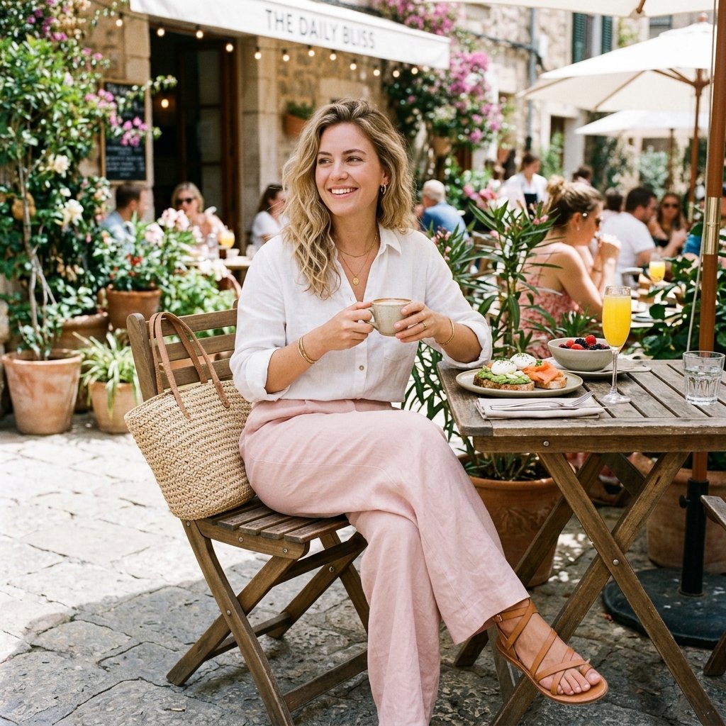 Pink Pants Outfit for Brunch