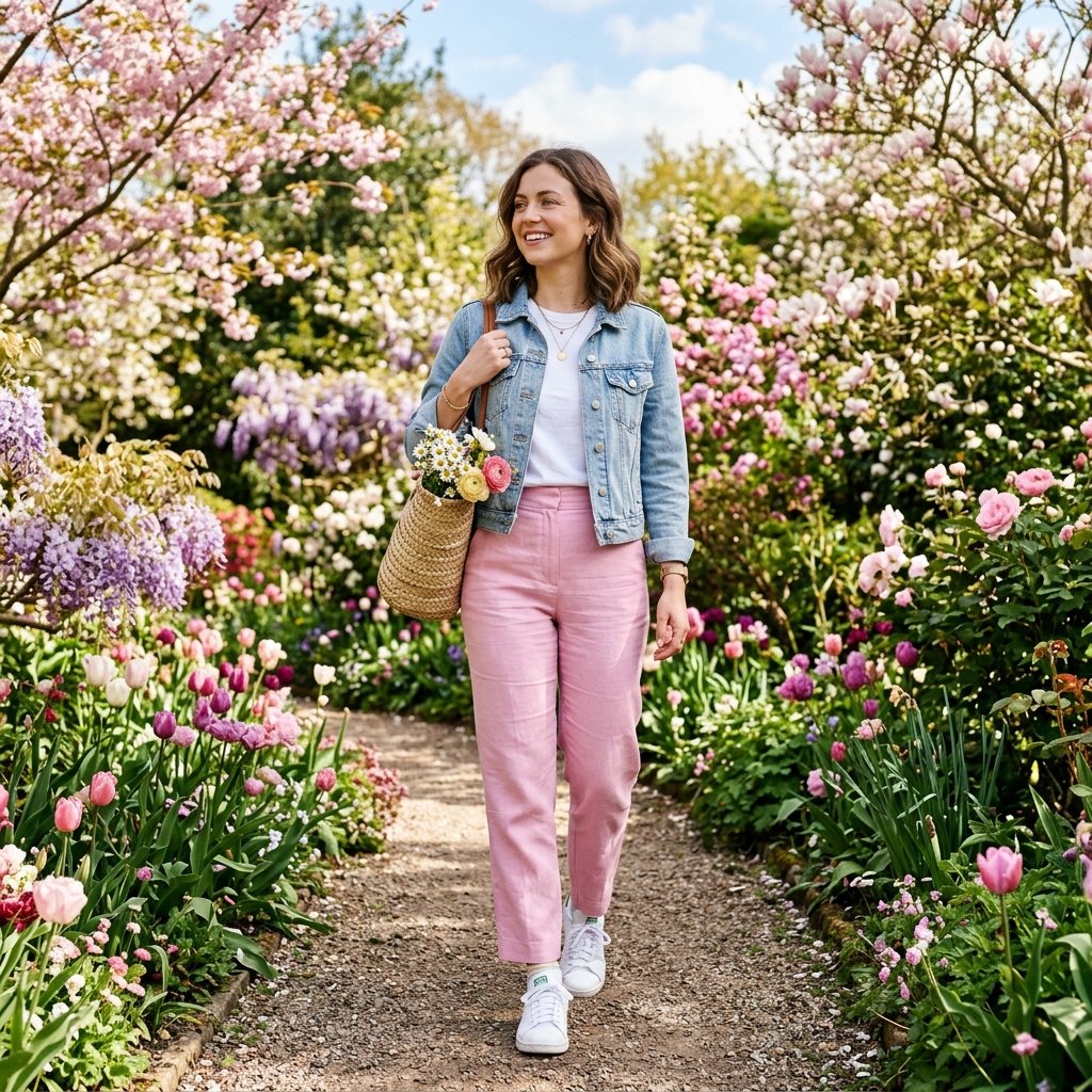 Pink Pants Outfit for Spring