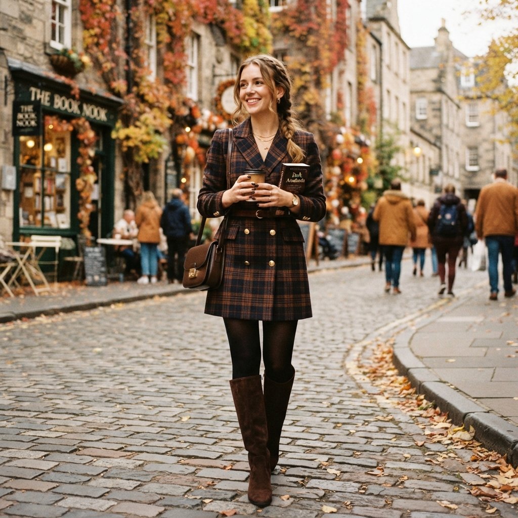 Plaid Blazer Dress Ideas