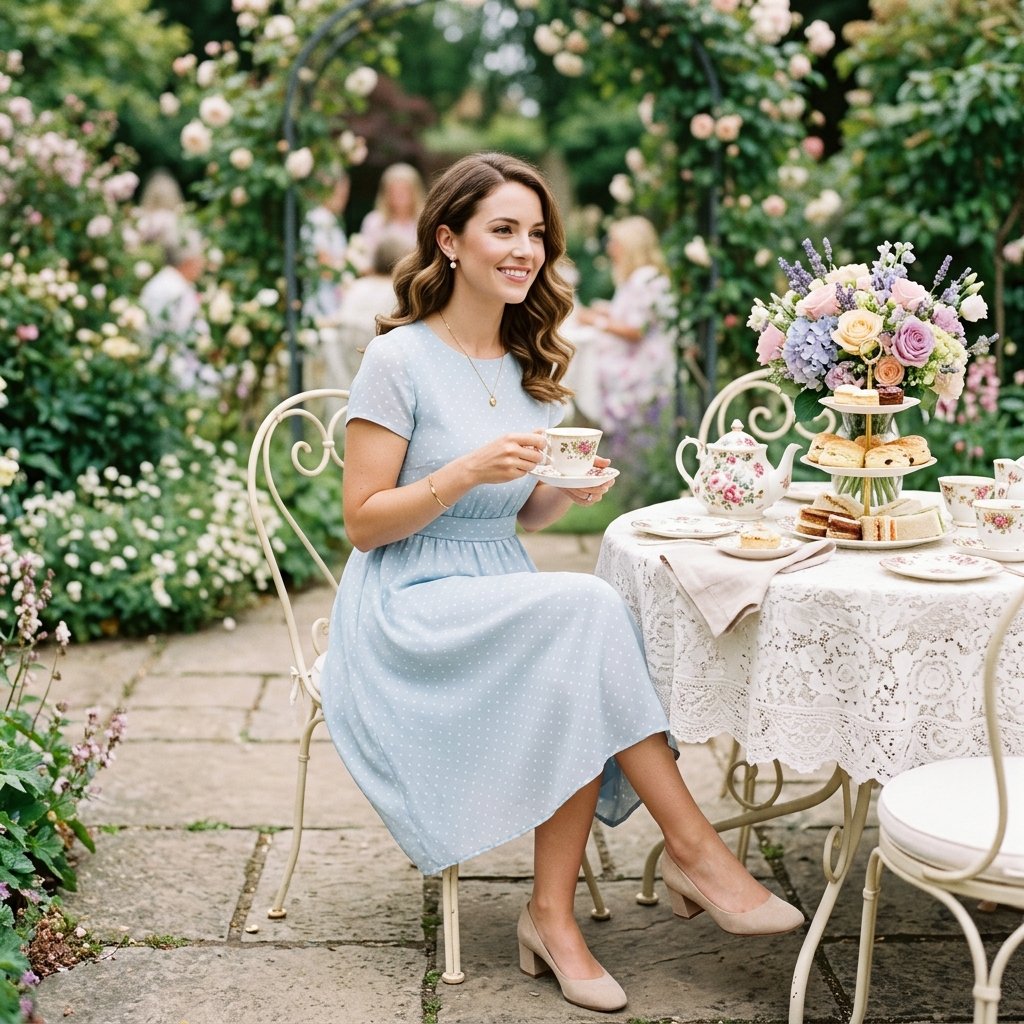 Polka Dot Tea Party Look Ideas