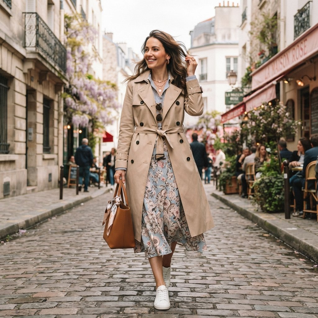 Trench Coat Chic Spring Outfits Ideas