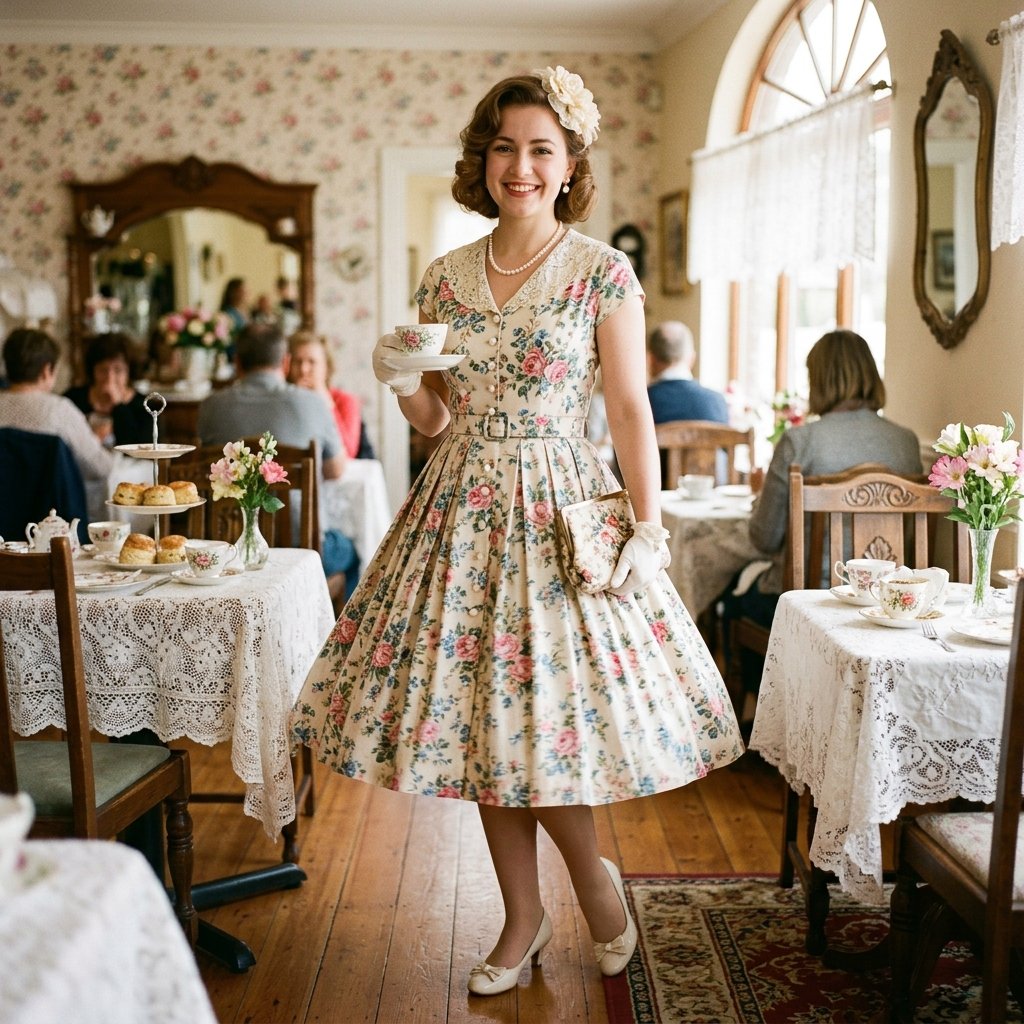 34 Stunning Tea Party Outfit Ideas: Dreamy Looks for Every Occasion 2 Vintage Tea Party Outfit Ideas