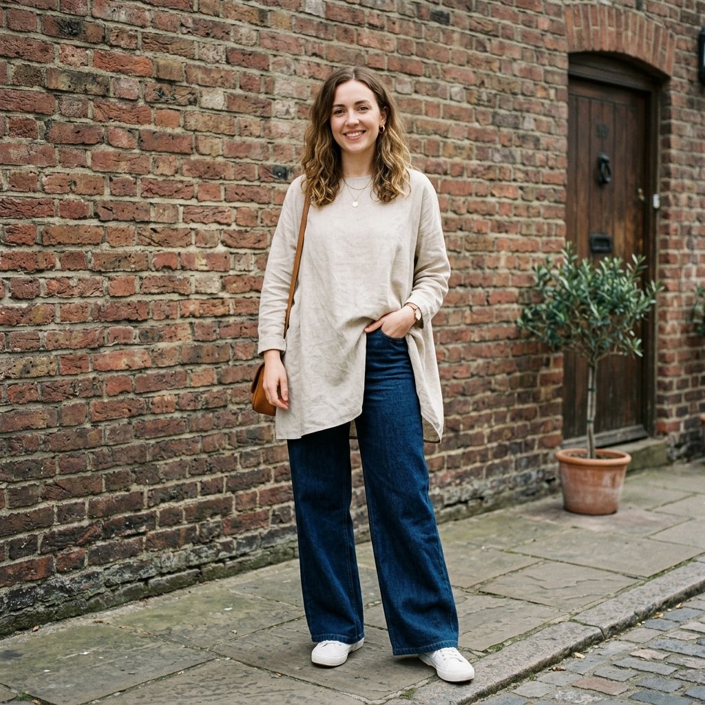 Modest Denim Outfit Idea