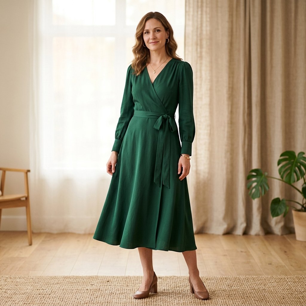 Wrap Dress Modest Outfits