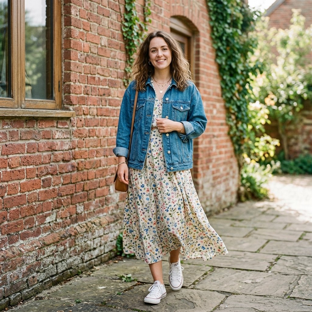 Denim Jacket Layering Modest Outfits