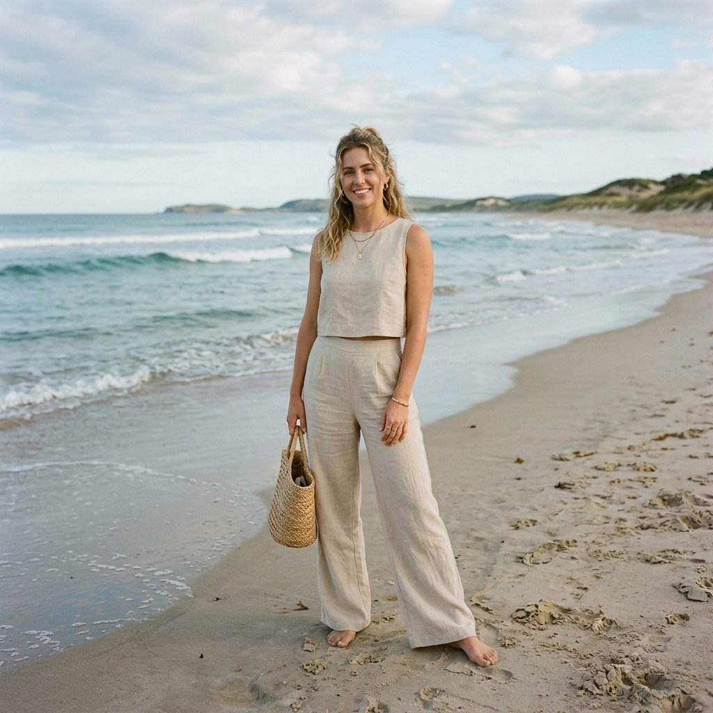 Monochrome Beach Outfit Ideas