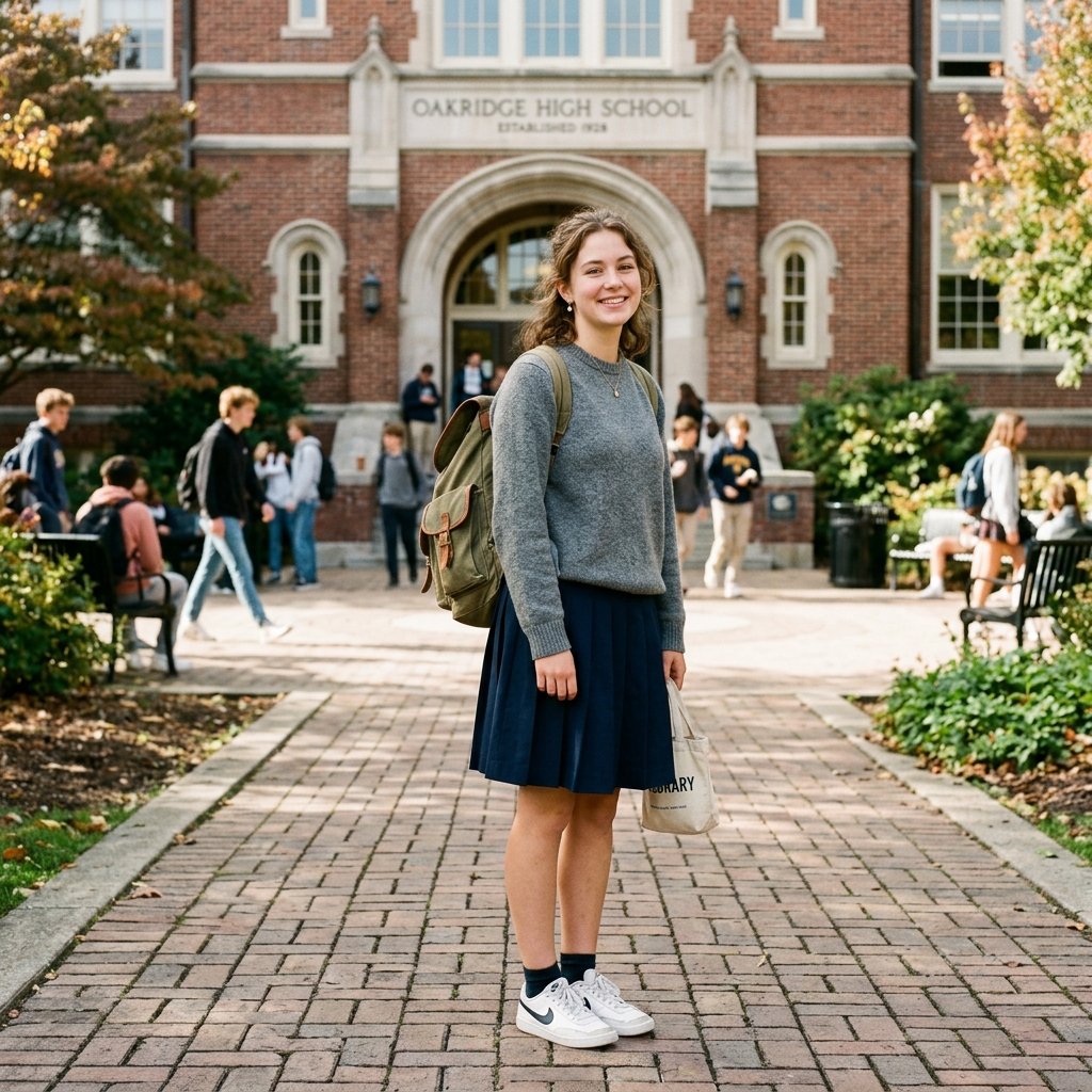 School Pleated Skirt Outfit Ideas