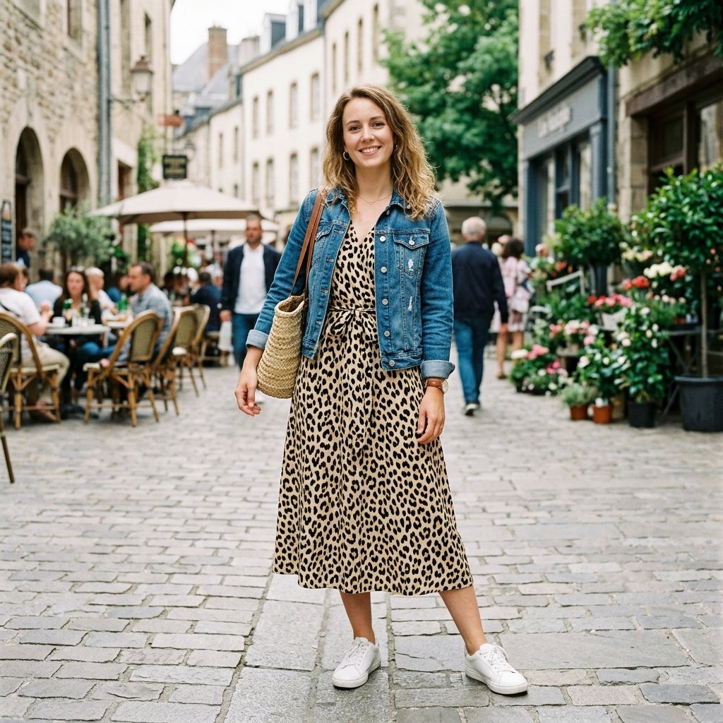 Animal Print Midi Dress Ideas