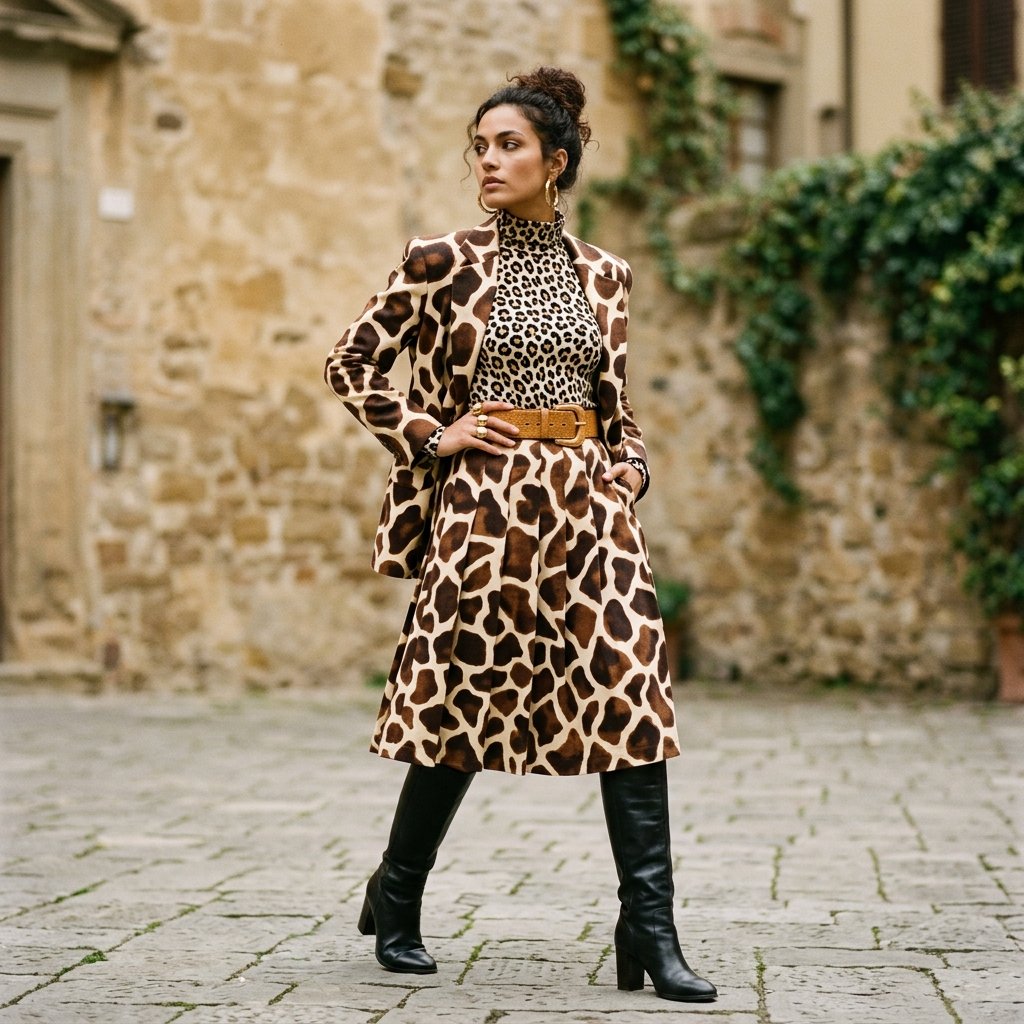 Mixed Animal Print Outfit Ideas