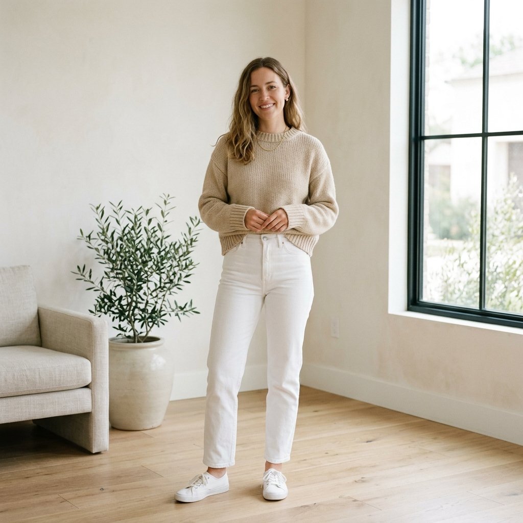 32 Cute Sweater Outfit Ideas: Cozy Inspo for Fall & Winter 25 Neutral Sweater Outfit