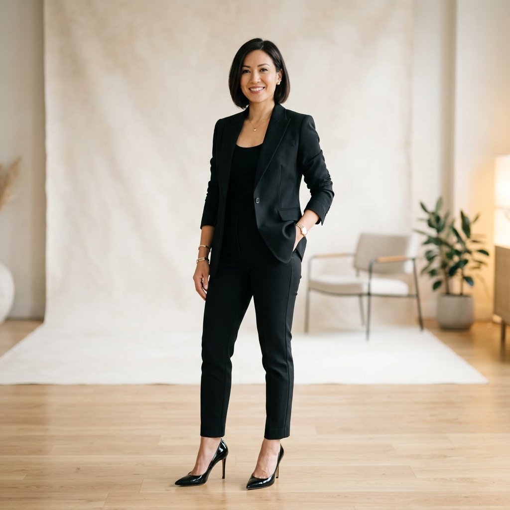 Black Blazer with Heels Ideas
