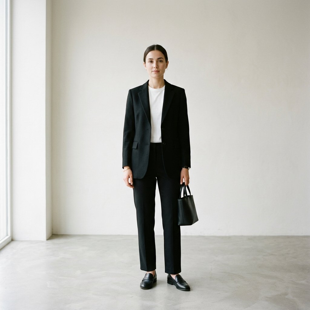 Black Blazer Minimalist Outfit Ideas