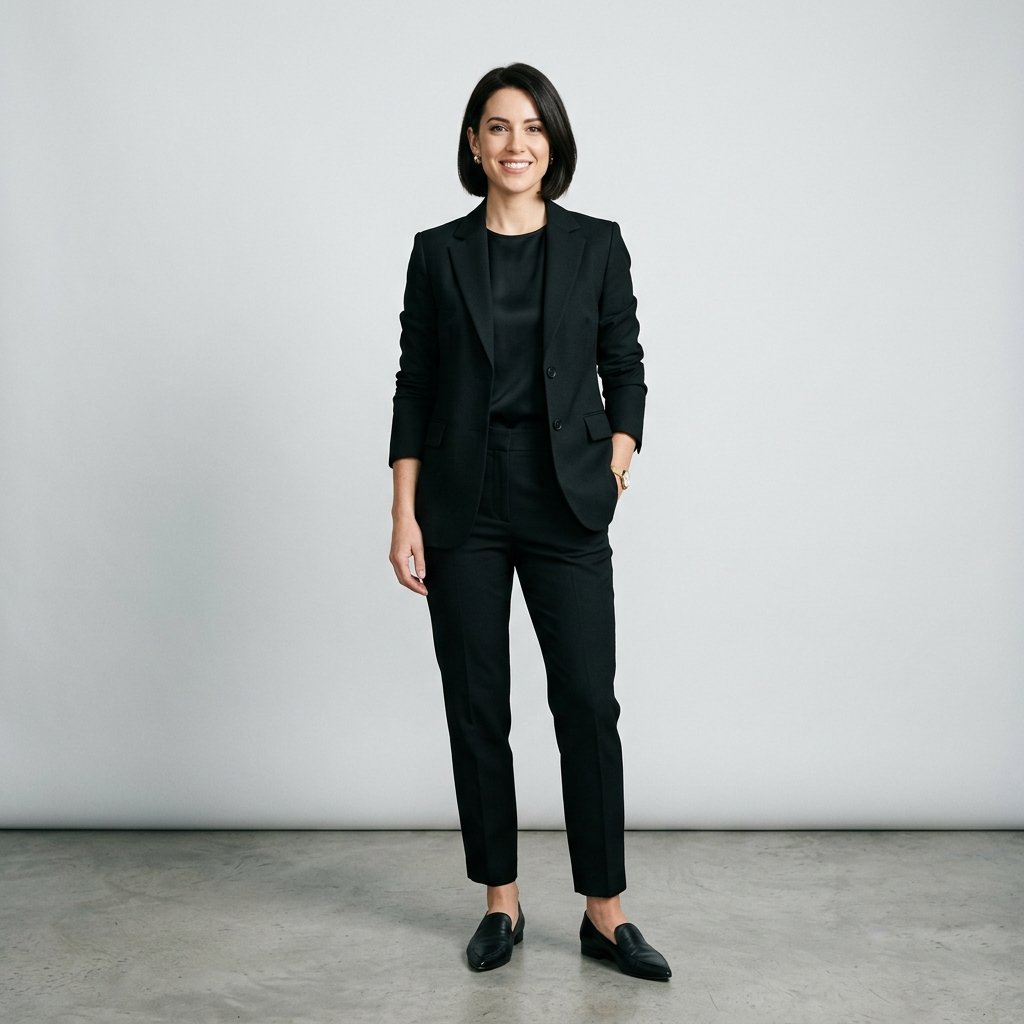Black Blazer with Trousers Ideas