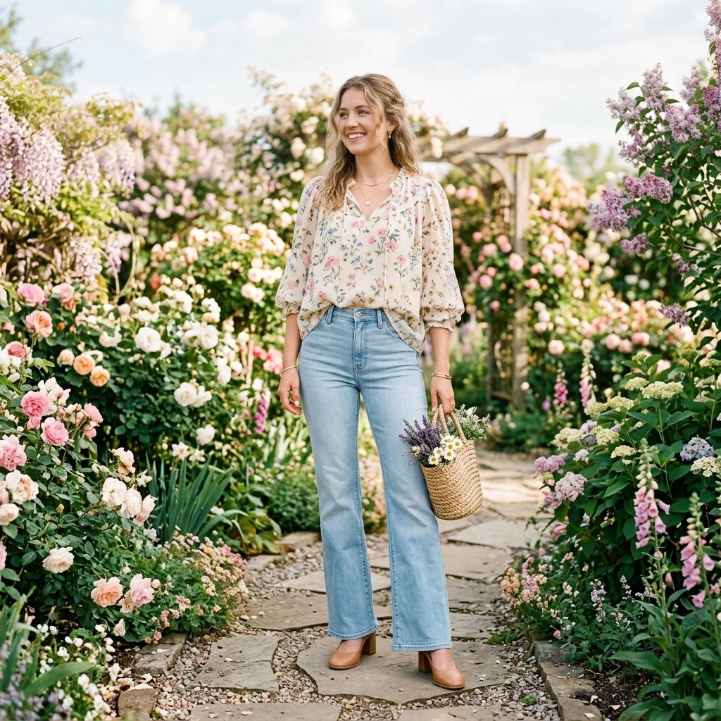 Flare Jeans Outfit for Spring