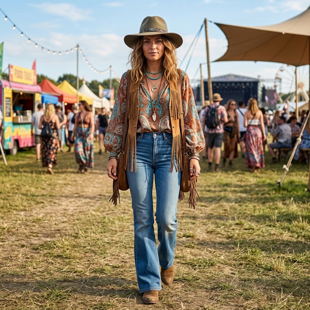 Boho Flare Jeans Ideas
