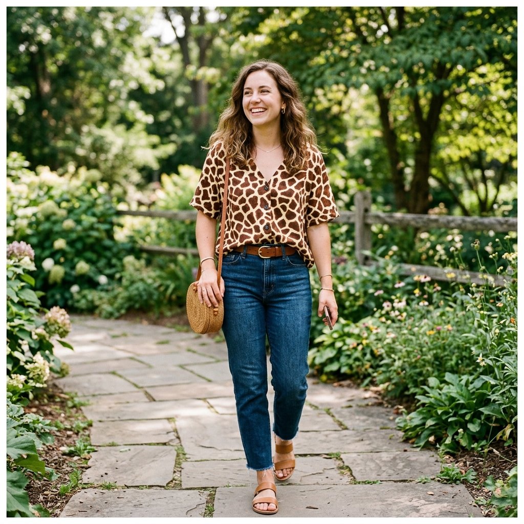 Giraffe Print Top Ideas