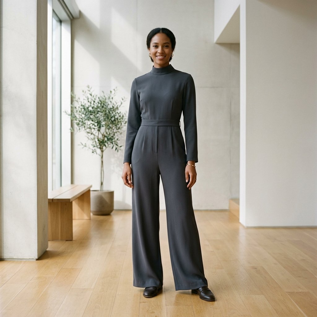 High Neck Jumpsuit Idea
