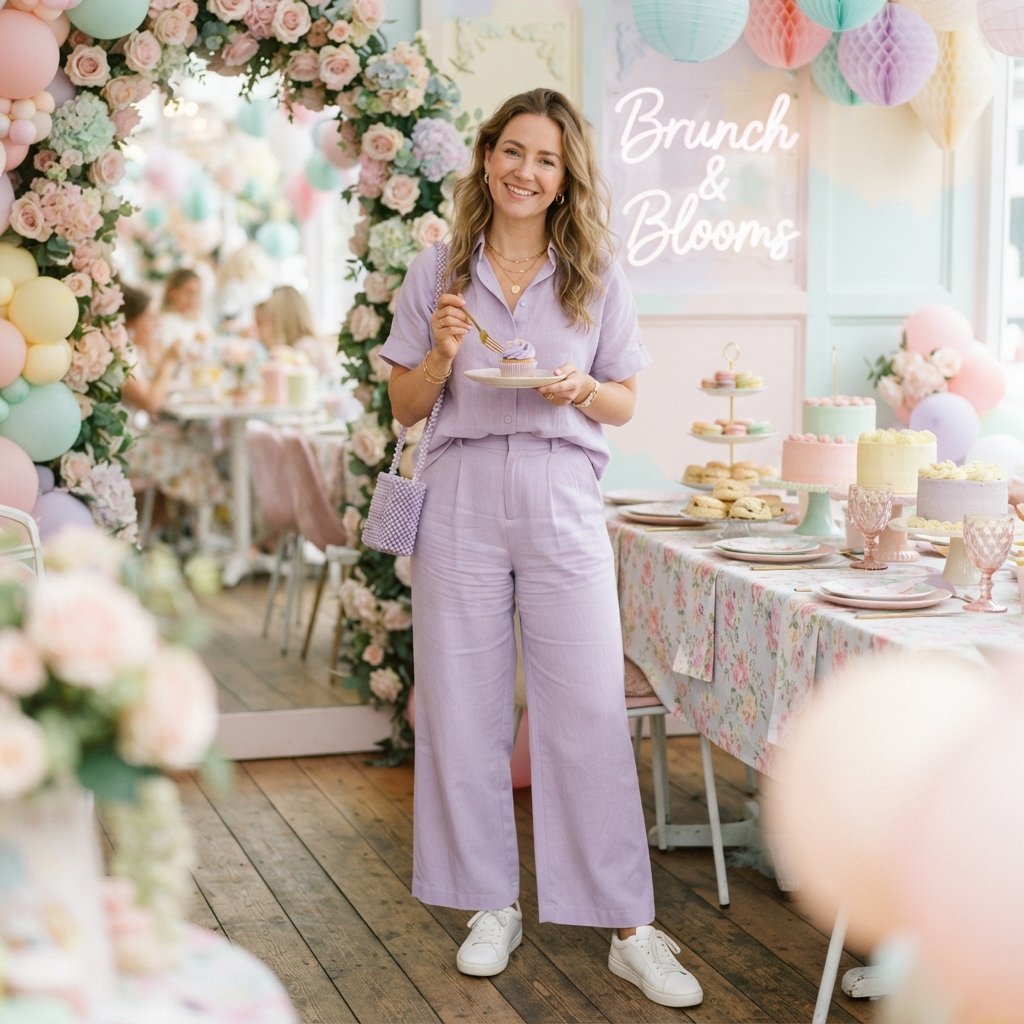 Pastel Color Palette Brunch Outfit Ideas