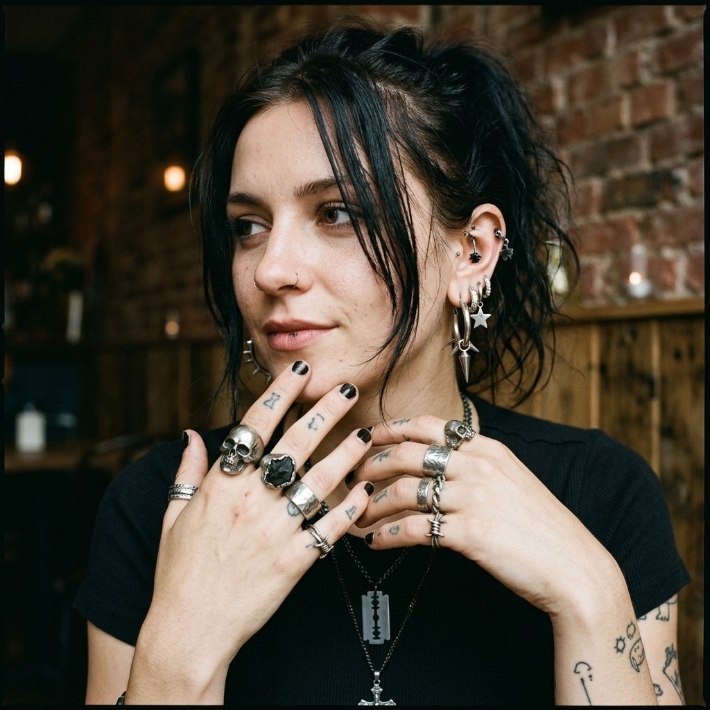 Grunge Style Outfits Ideas: 33 Ways to Wear the Look 16 Grunge Jewelry Outfit Ideas