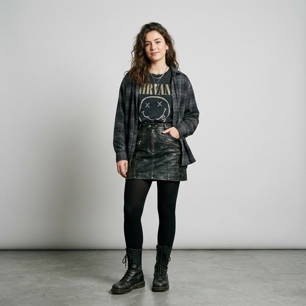 Grunge Style Outfits Ideas: 33 Ways to Wear the Look 23 Grunge Skirt Outfit Ideas
