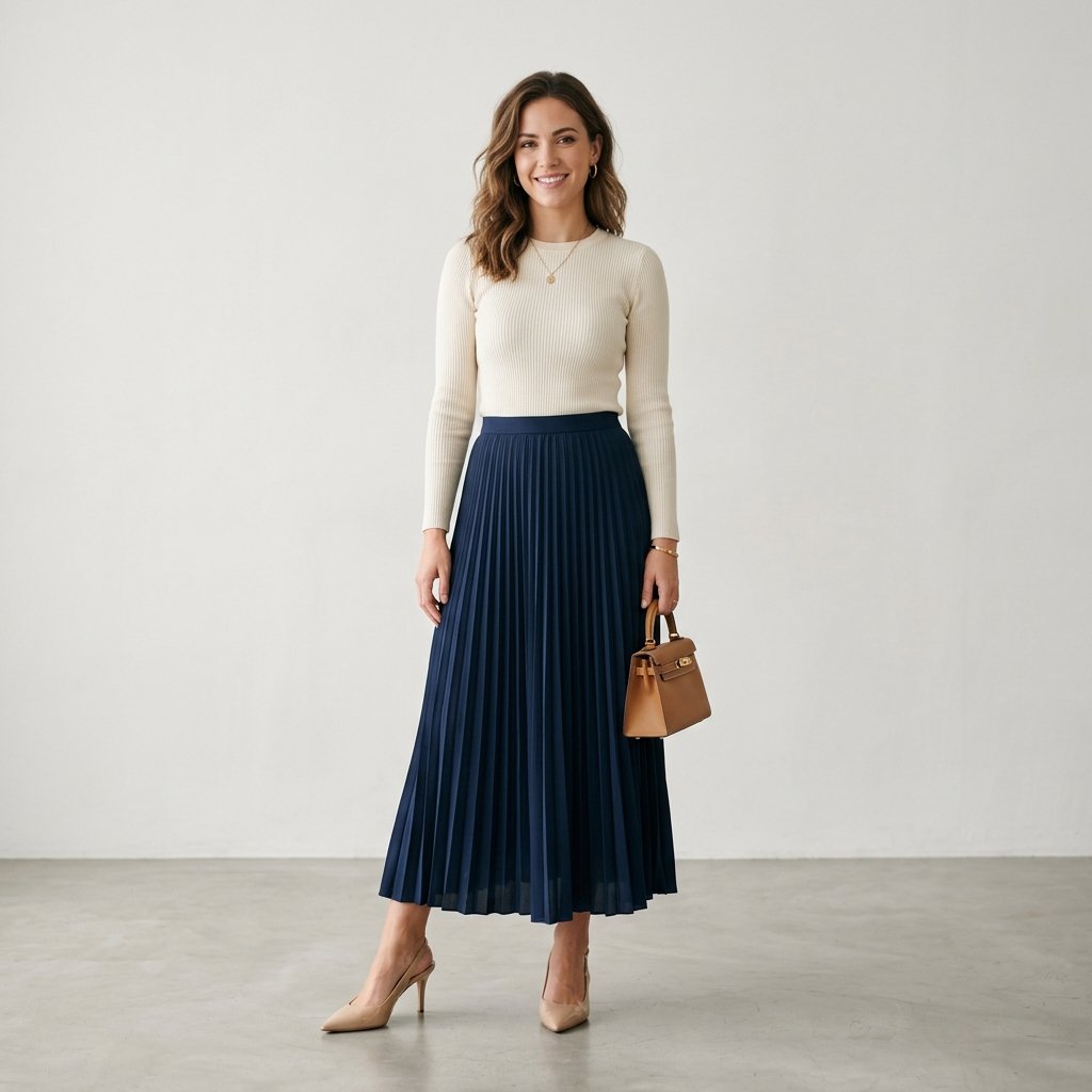 Long Skirt and Heels Outfit Ideas