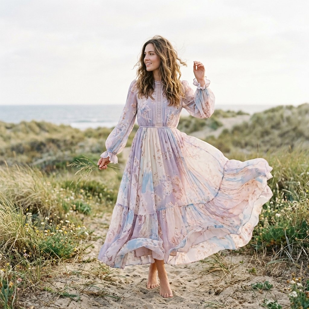 Flowy Maxi Dress Idea