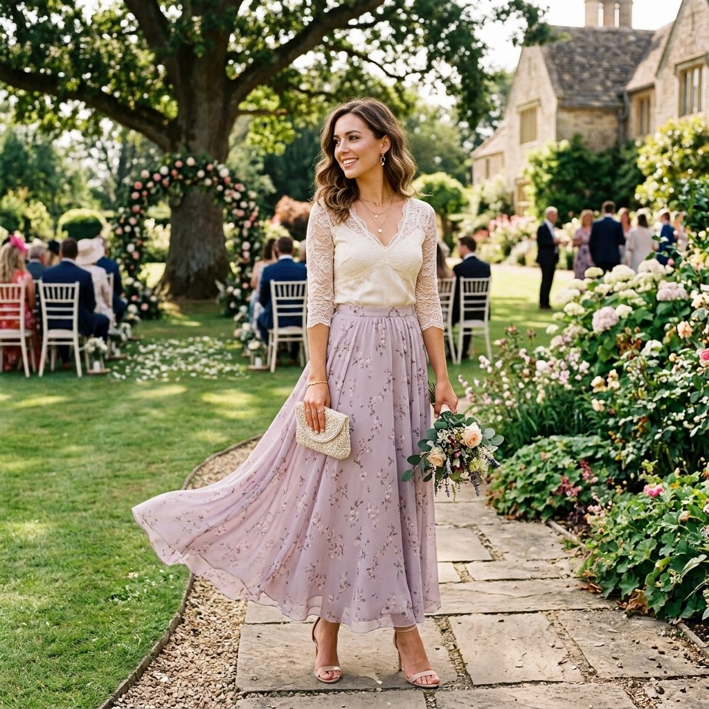 Maxi Skirt Outfit Ideas for Weddings