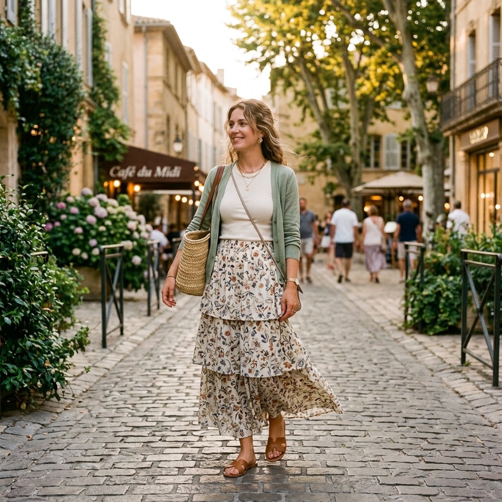 Layered Maxi Skirt Outfit Ideas