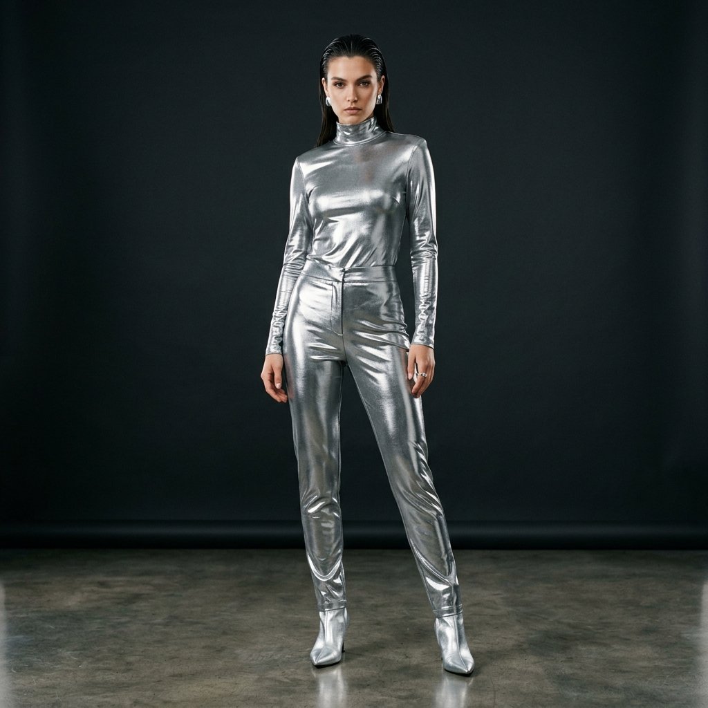 Metallic Silver Outfit Ideas
