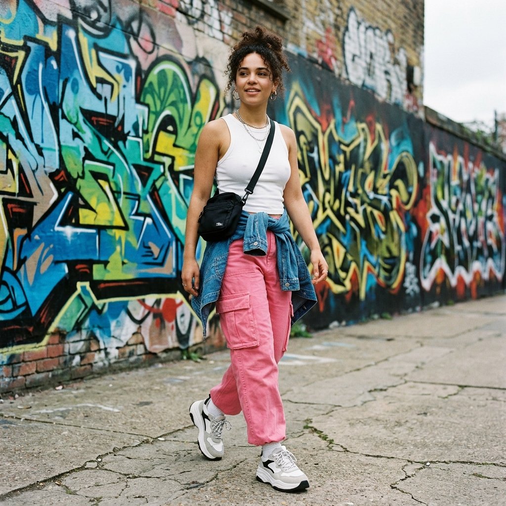Pink Cargo Pants Outfit Ideas