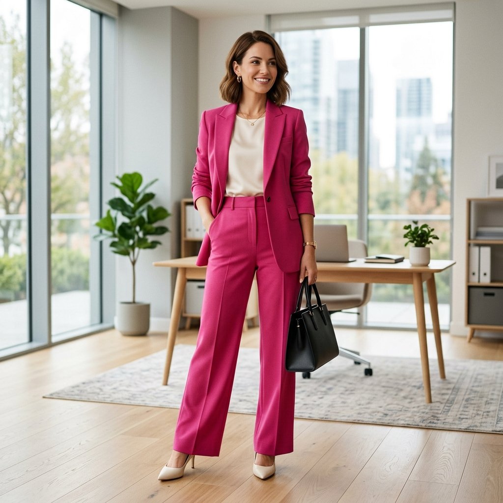 Pink Pants Outfit with Blazers