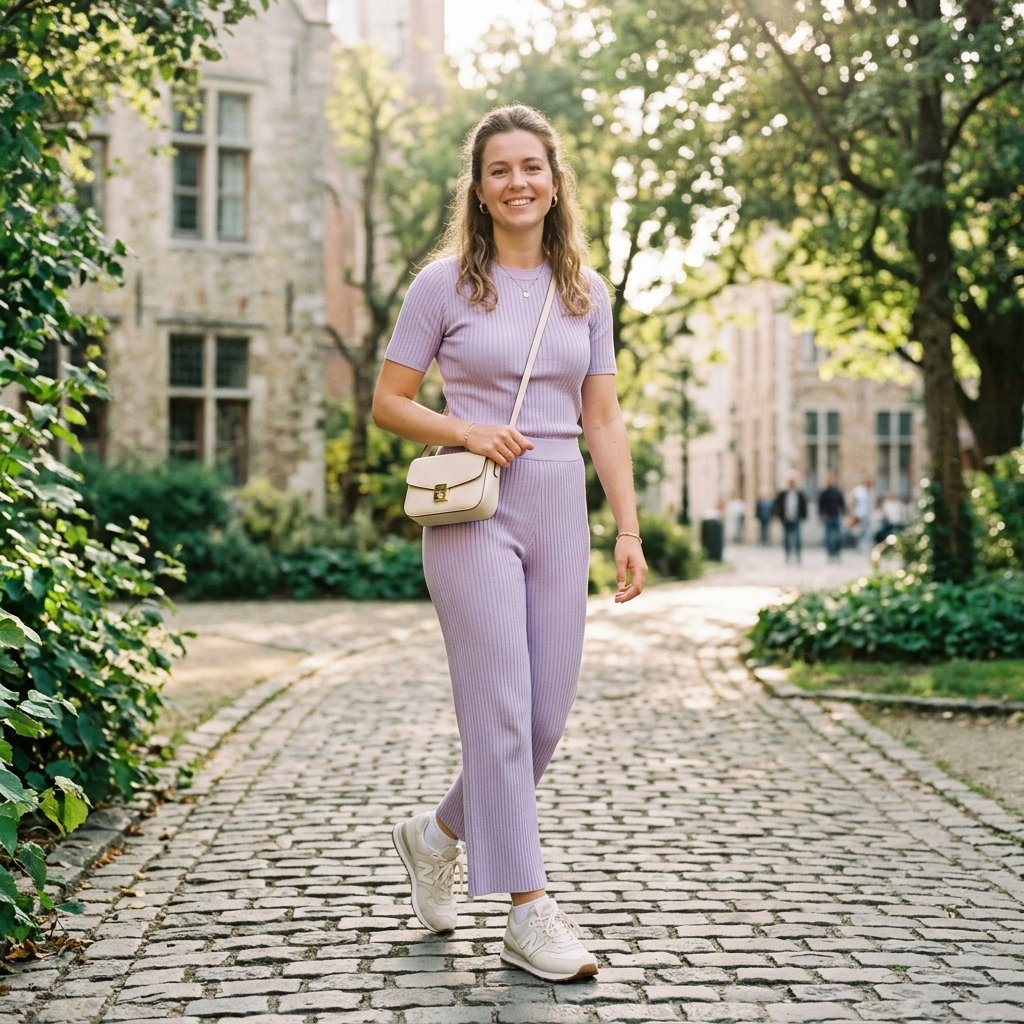 Ribbed Knit Co-ord Back to School Outfit Ideas