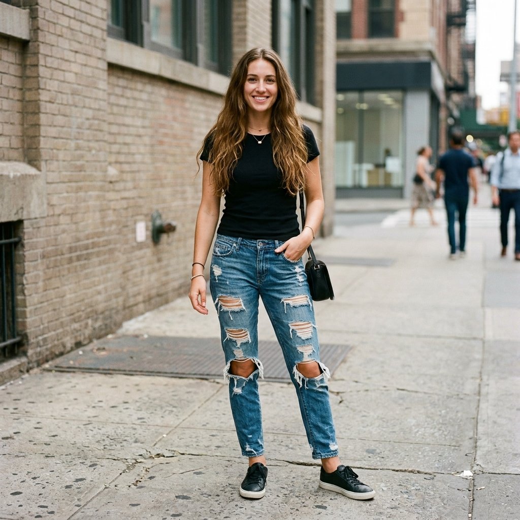 Grunge Style Outfits Ideas: 33 Ways to Wear the Look 3 Ripped Jeans Outfit Ideas