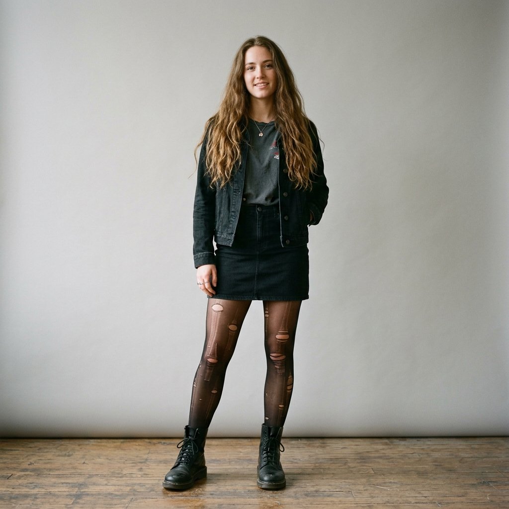 Grunge Style Outfits Ideas: 33 Ways to Wear the Look 19 Ripped Tights Outfit Ideas