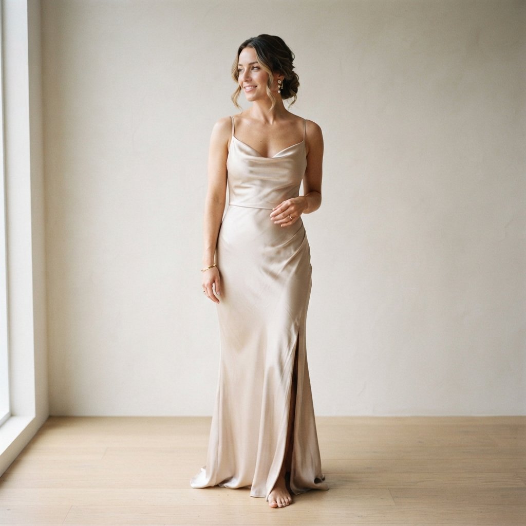 30 Elegant Mother of the Bride Outfit Ideas for Every Wedding Style 26 Satin Fabric Gown Ideas