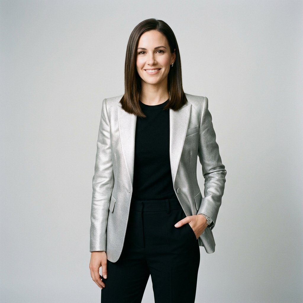 Silver Blazer Outfit Ideas
