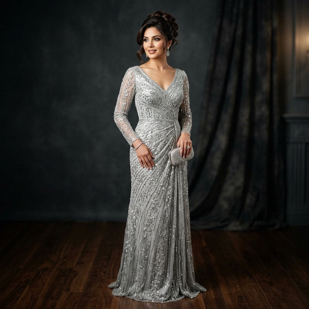 Formal Silver Outfit Ideas