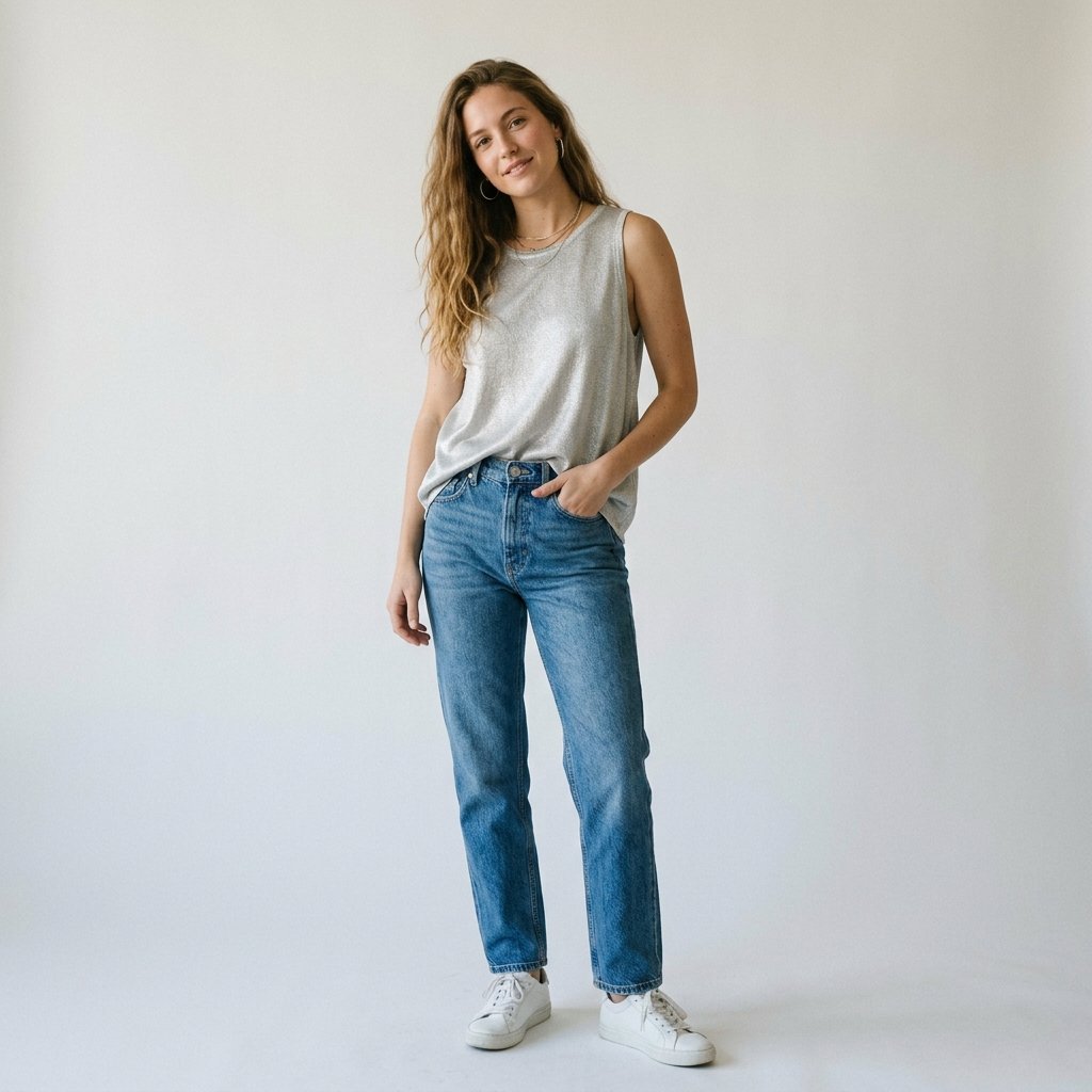 Silver Top Outfit Ideas