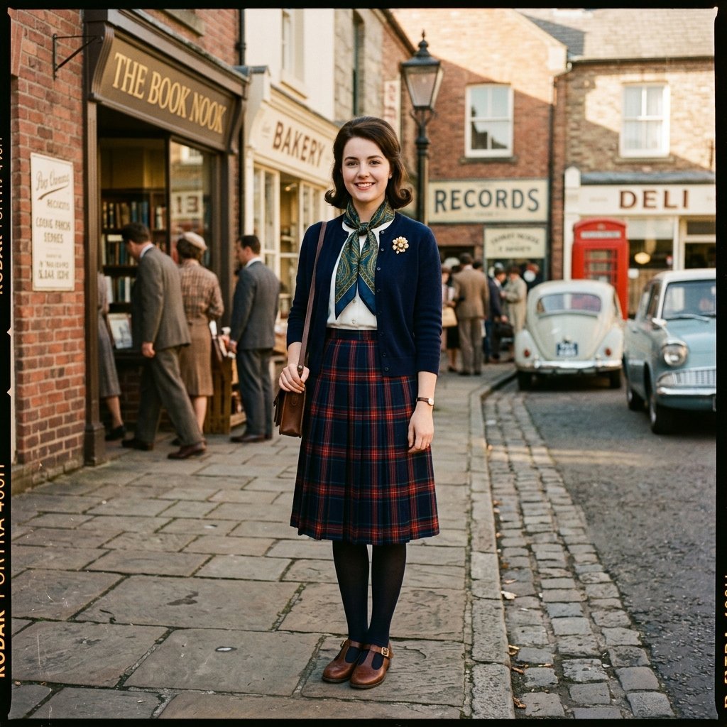 Vintage-Inspired Pleated Skirt Outfit Ideas