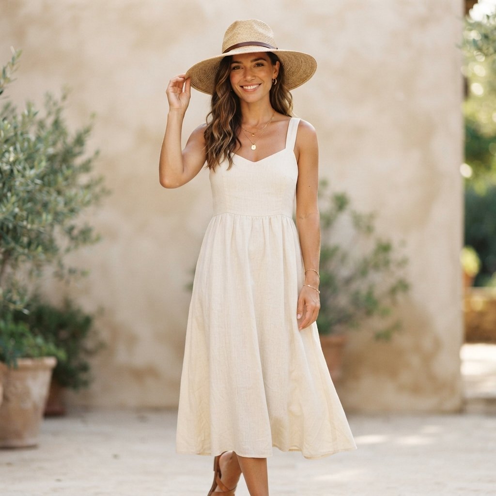 Straw Hat Outfit Ideas