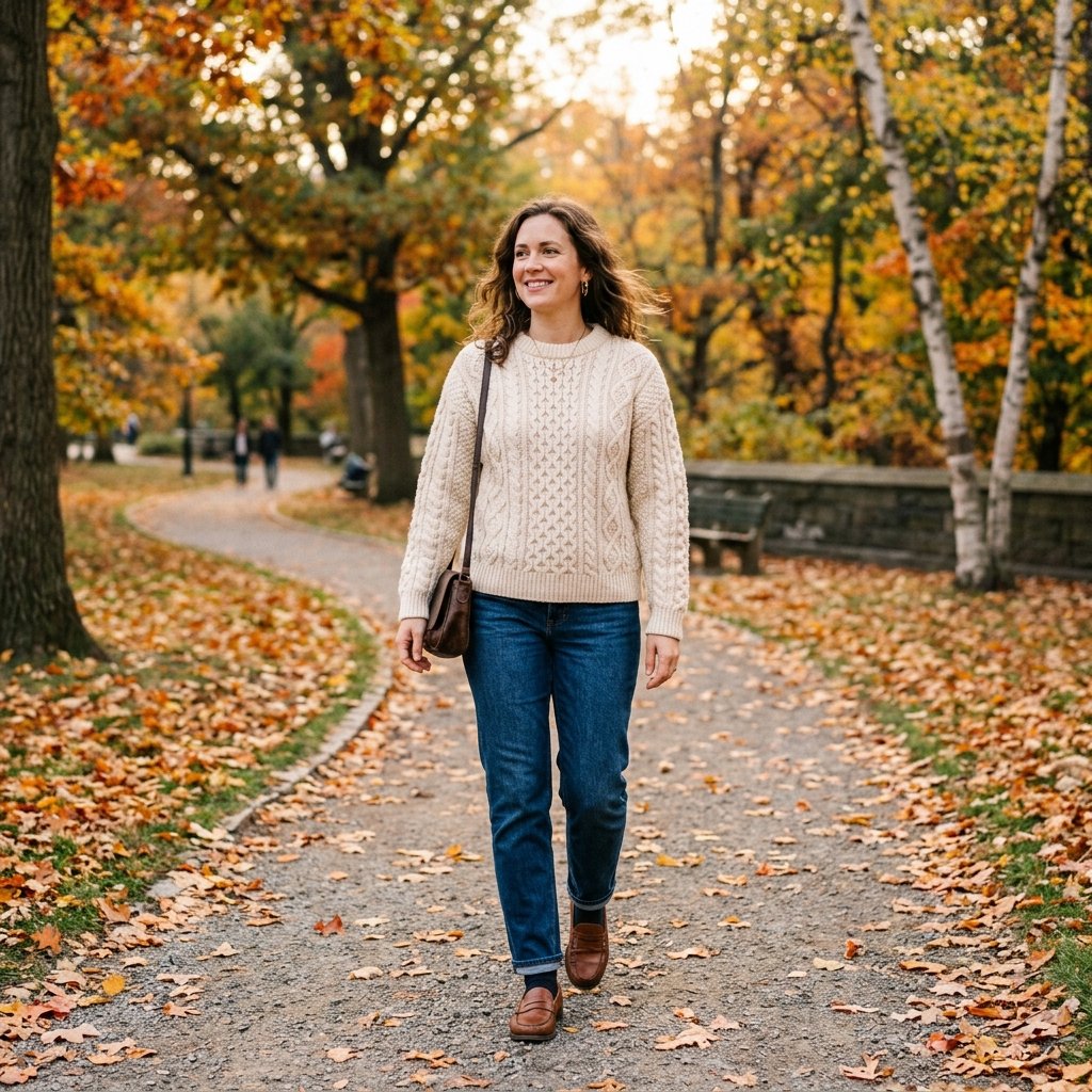 32 Cute Sweater Outfit Ideas: Cozy Inspo for Fall & Winter 7 Cable Knit Sweater Outfit Ideas