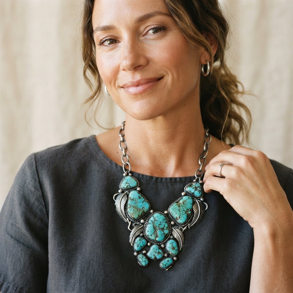 Cowgirl Outfit Ideas: 31 Ways to Style Your Western Look 27 Turquoise Jewelry Styling Ideas